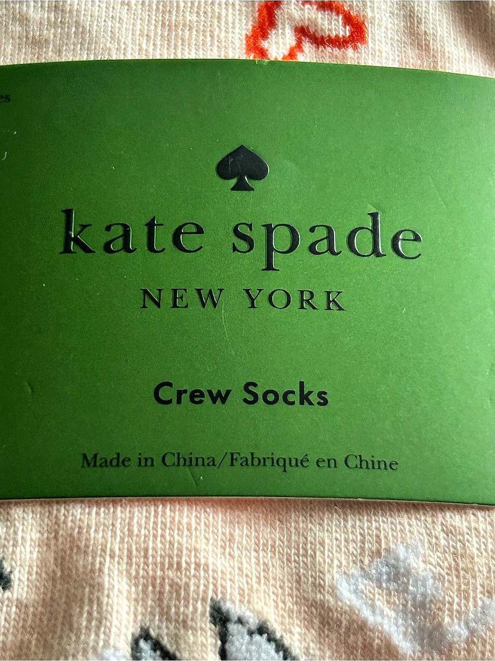 kate spade Crew Socks Animal Print Socks in Pink & Red NWT. 3 Pairs - Picture 3 of 4